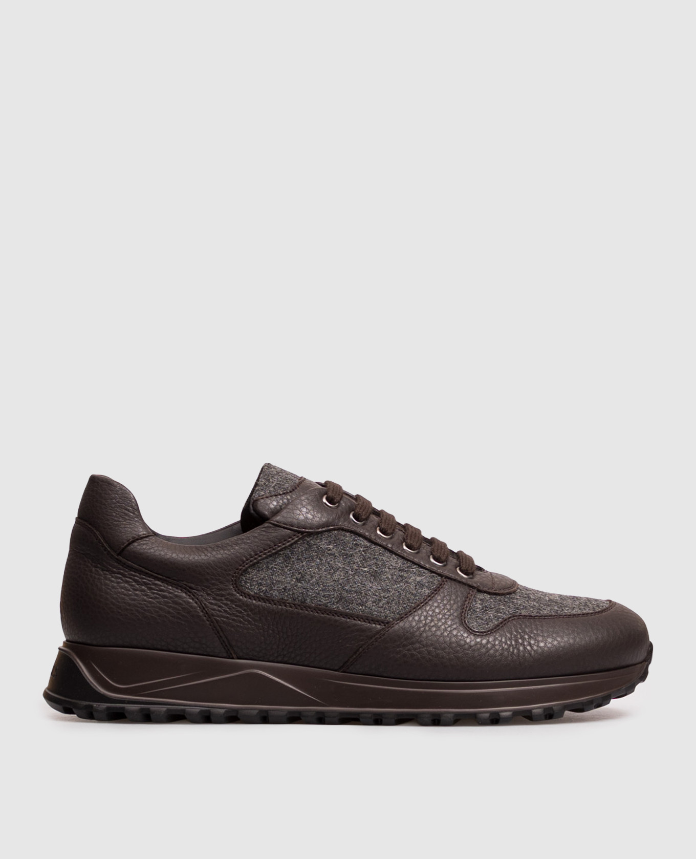 Brown combination sneakers