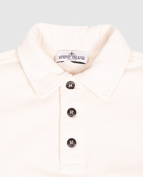 Stone Island Children's beige sweatshirt with polo collar L2S166100012S0A201012