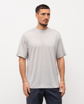 Sease Gray T-shirt with logo TS039TJ014