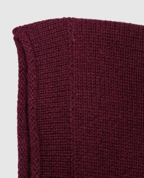 Allude Burgundy cashmere hood 26511225