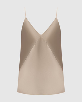 Max Mara BACCO beige silk top MXEBACCO