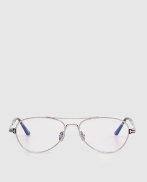 Tom Ford Silver PILOT glasses FT6128B