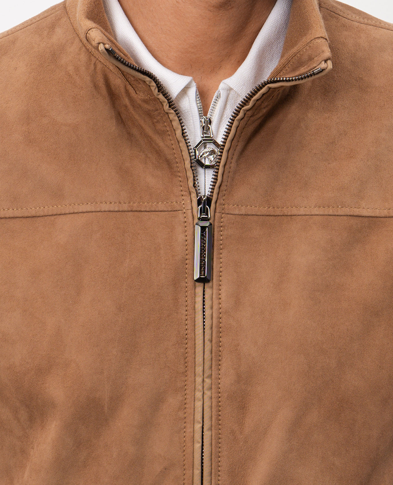 

Brown combination jacket Stefano Ricci