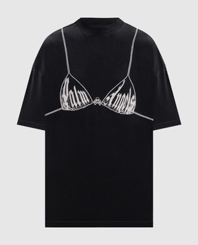 Palm Angels Black T-shirt Bra PWAA07BS26JER003