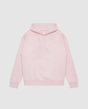 Palm Angels Children's insulated pink hoodie with logo print F6PAJGHS063