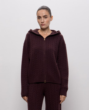Agnona Burgundy cashmere sports jacket KN120186K080Q