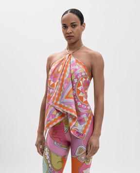 PUCCI Printed silk top 6HRM326H891