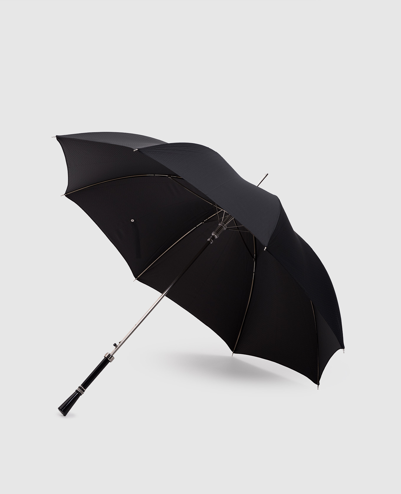 Black Luxury cane umbrella Pasotti 2
