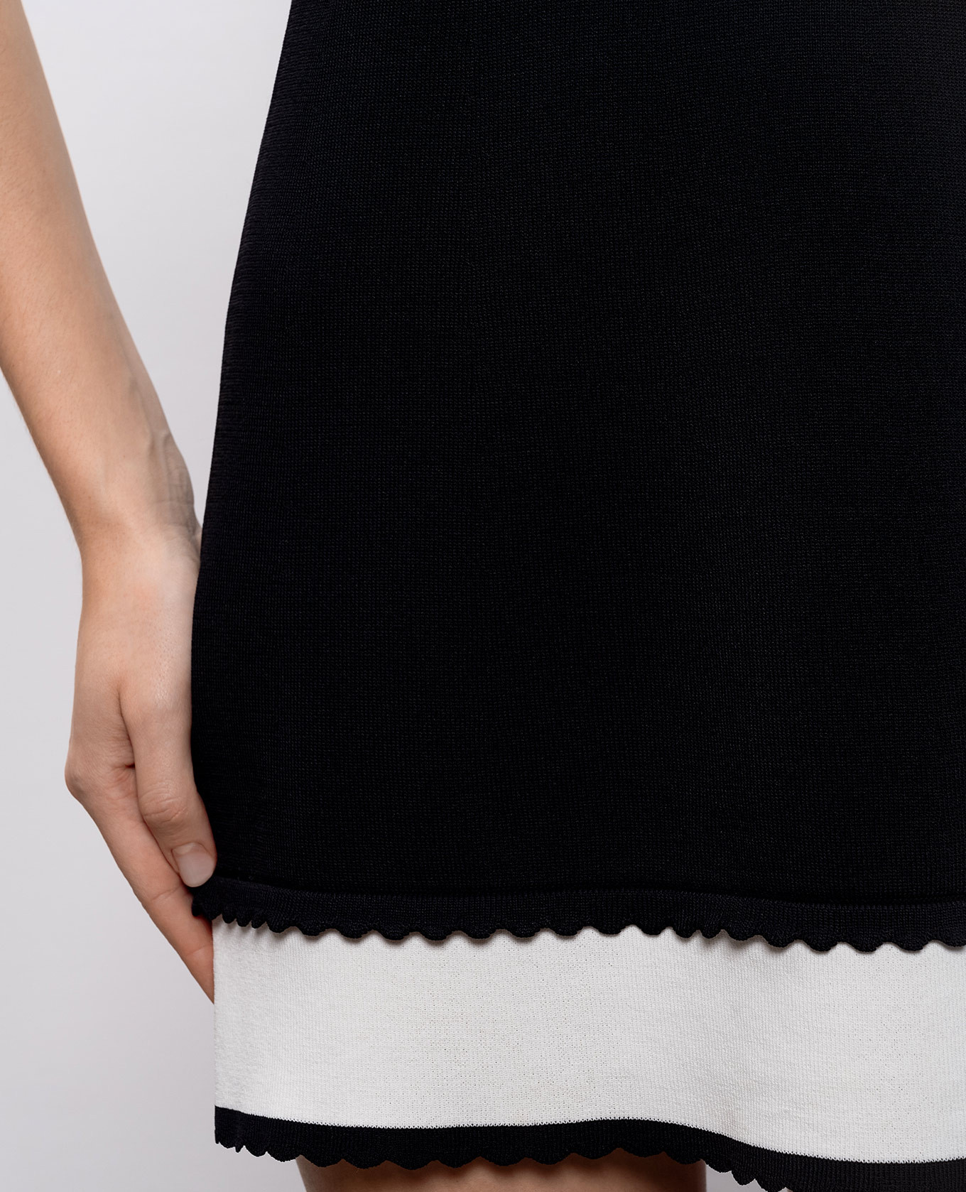 

Black mini dress with logo Twinset