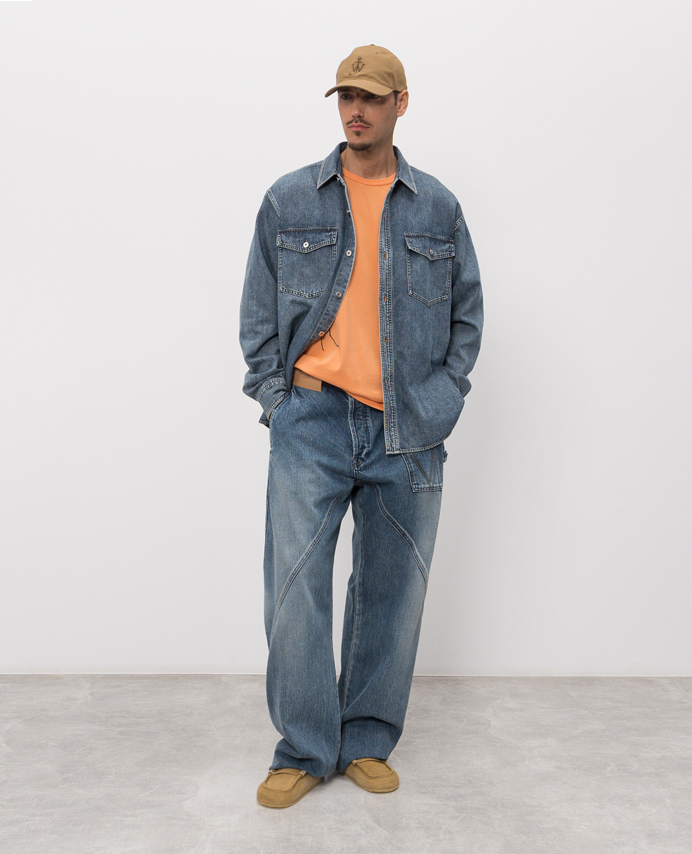 Blue denim shirt with patch JW Anderson 2