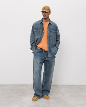 JW Anderson Blue denim shirt with patch DS0011PG1855