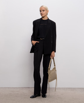 Twinset Black double-breasted jacket 262TF2010
