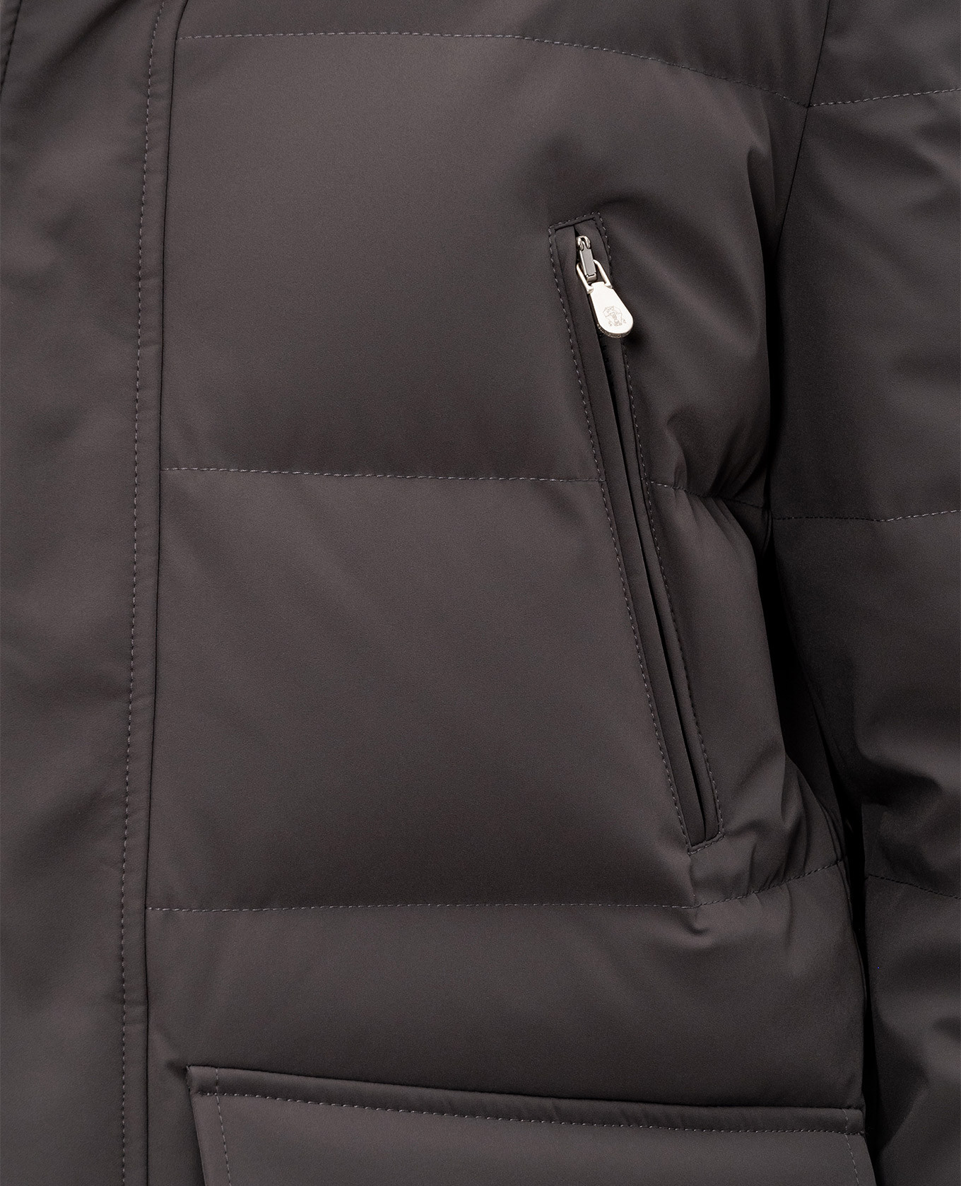 Gray down jacket Brunello Cucinelli 5