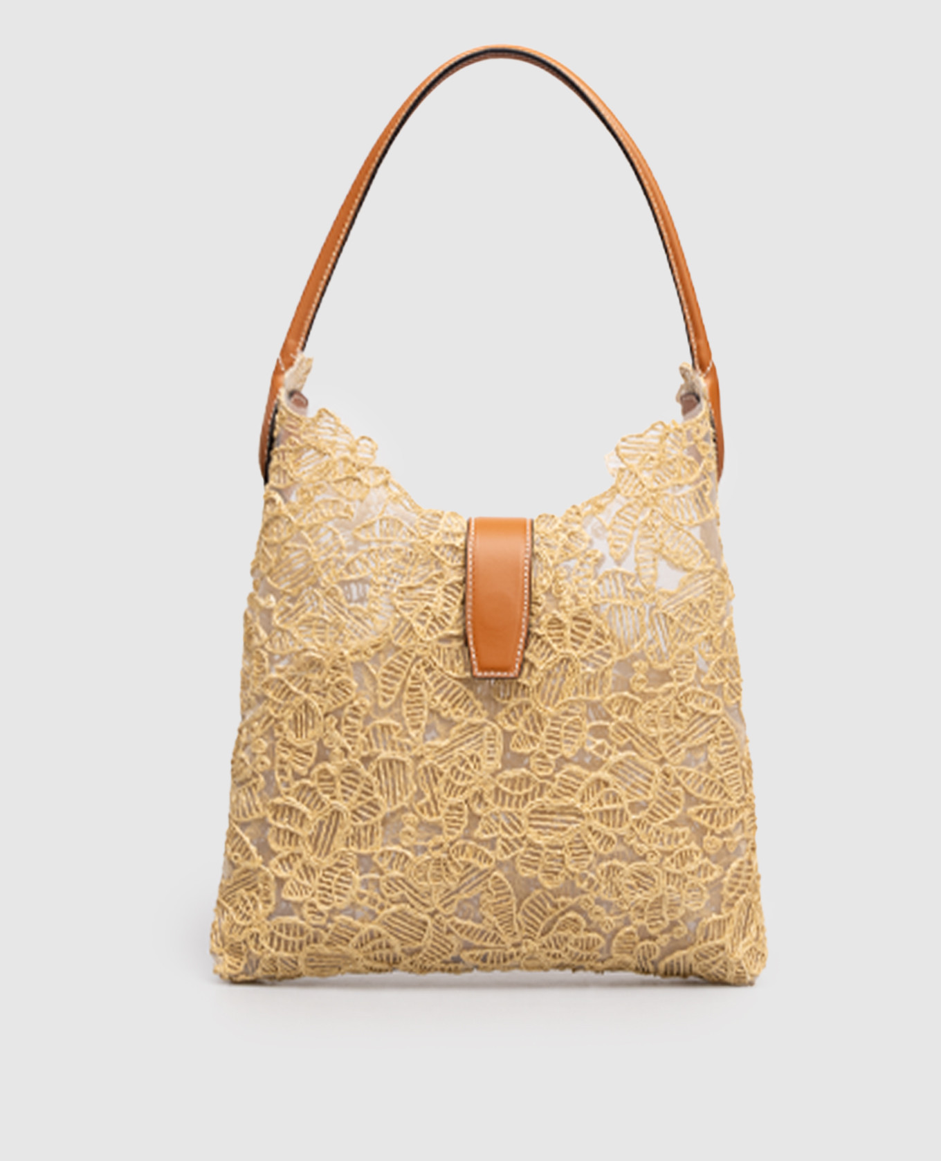 

Beige bag with embroidery Ermanno Scervino