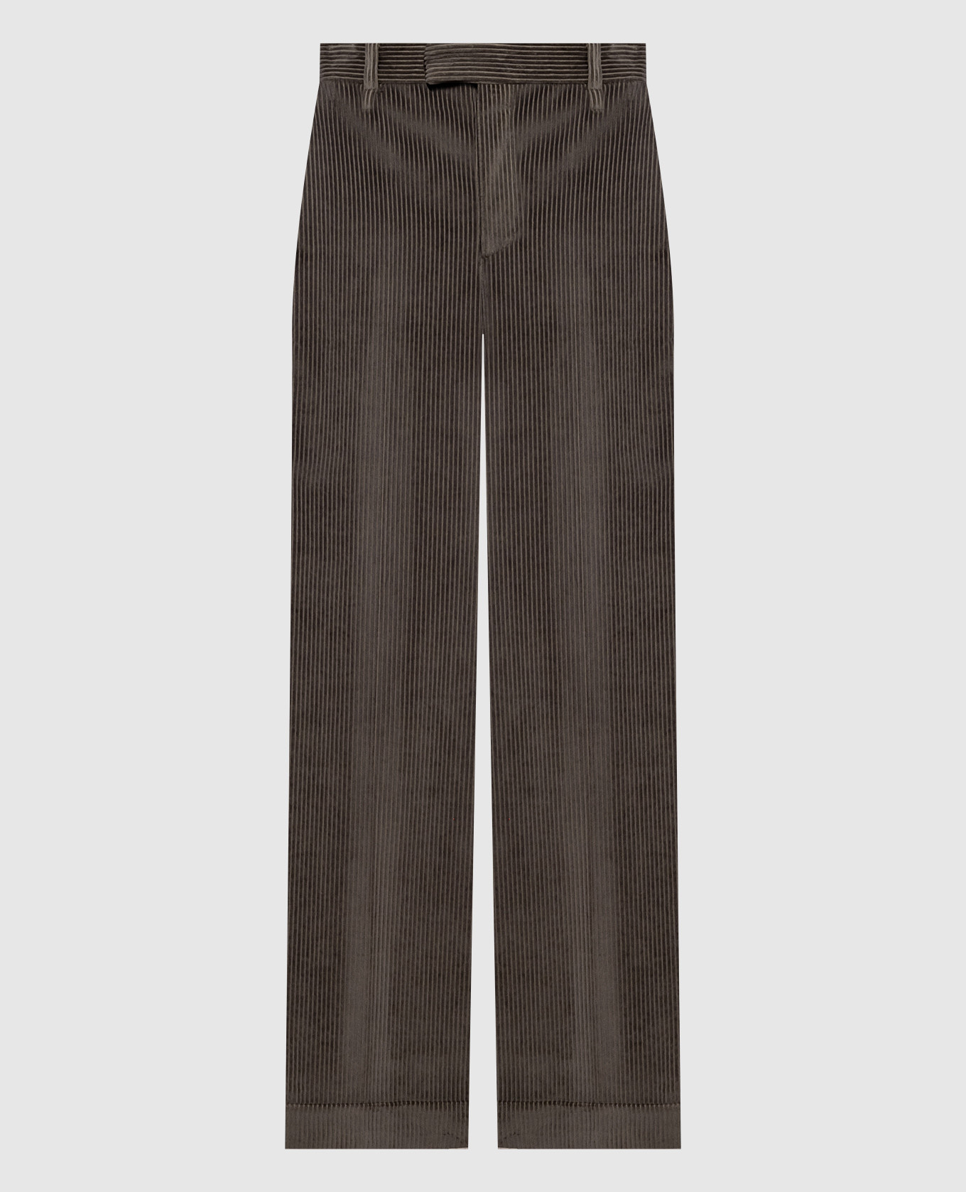 Green corduroy pants with monil chain