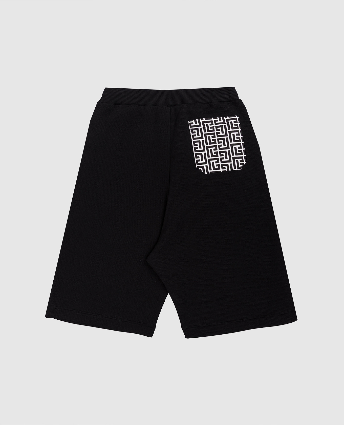 

Children's black shorts with a pattern Balmain