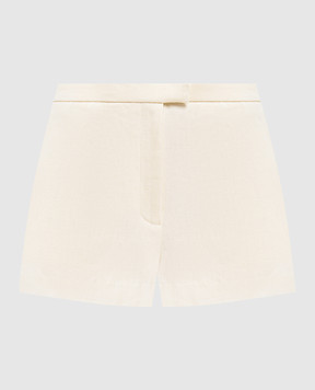 Khaite Yellow linen shorts Blane 3195218