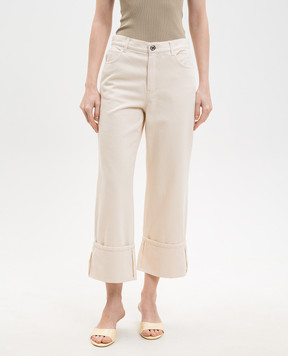 Max Mara Weekend Beige GESTO jeans with lapels WKDGESTO
