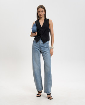 Alexander Wang Blue banana jeans with crystals 4DC1264943