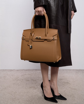 Gianni Notaro Brown leather satchel bag 253RUGAORO