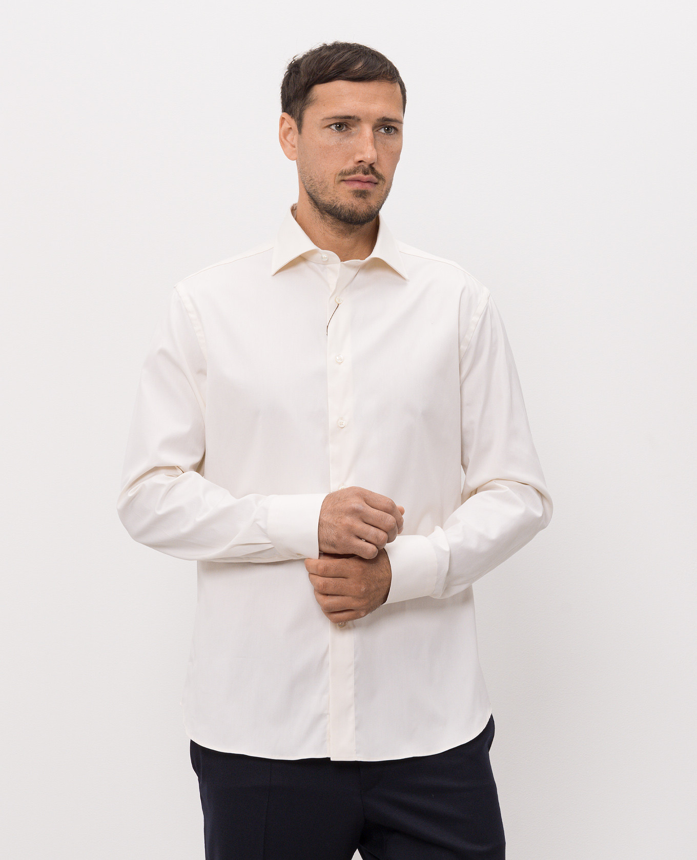 Ivory shirt Canali 3