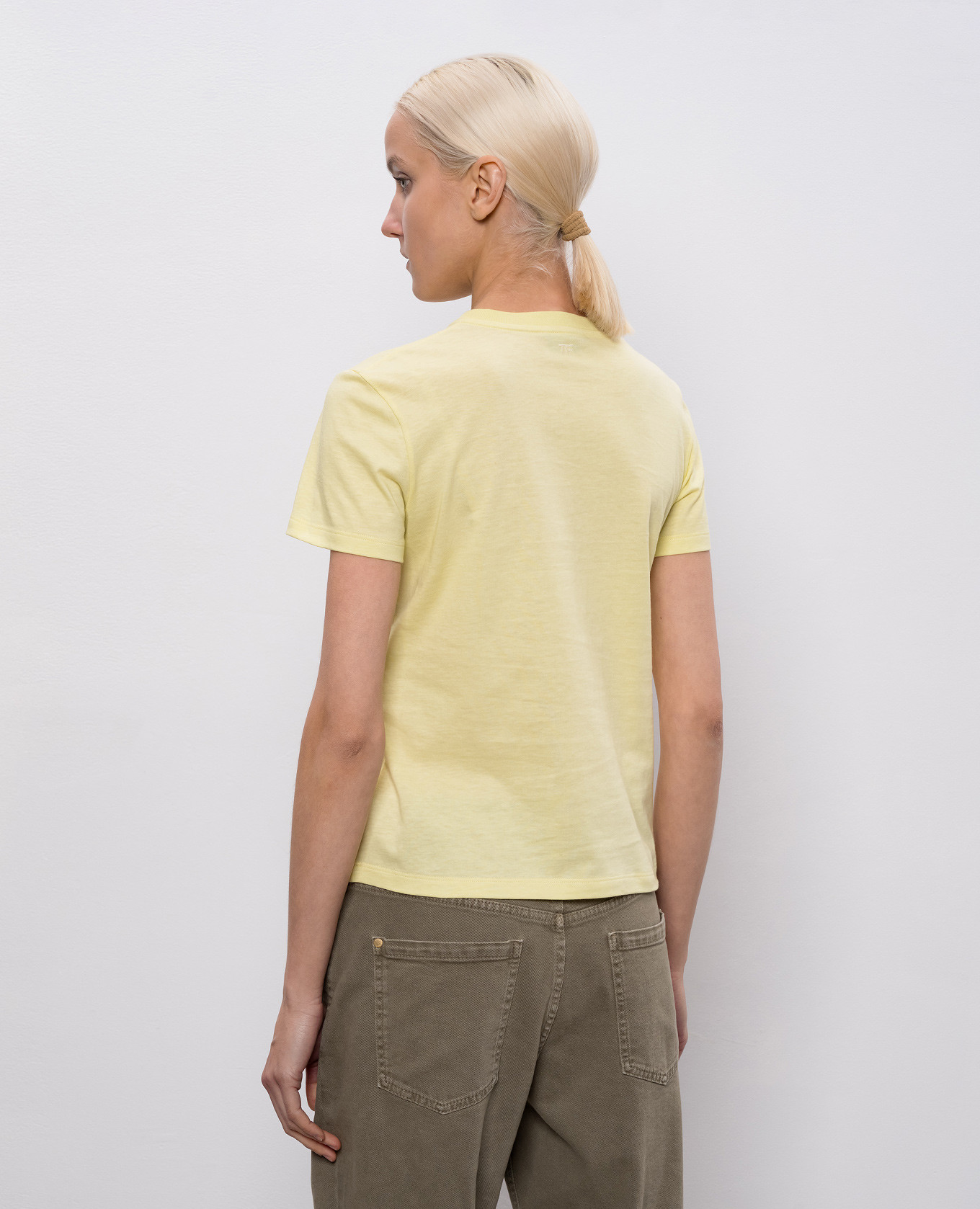 Yellow monogrammed T-shirt Tom Ford 4