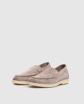 Babe Pay Pls Gray suede loafers 280108ZA
