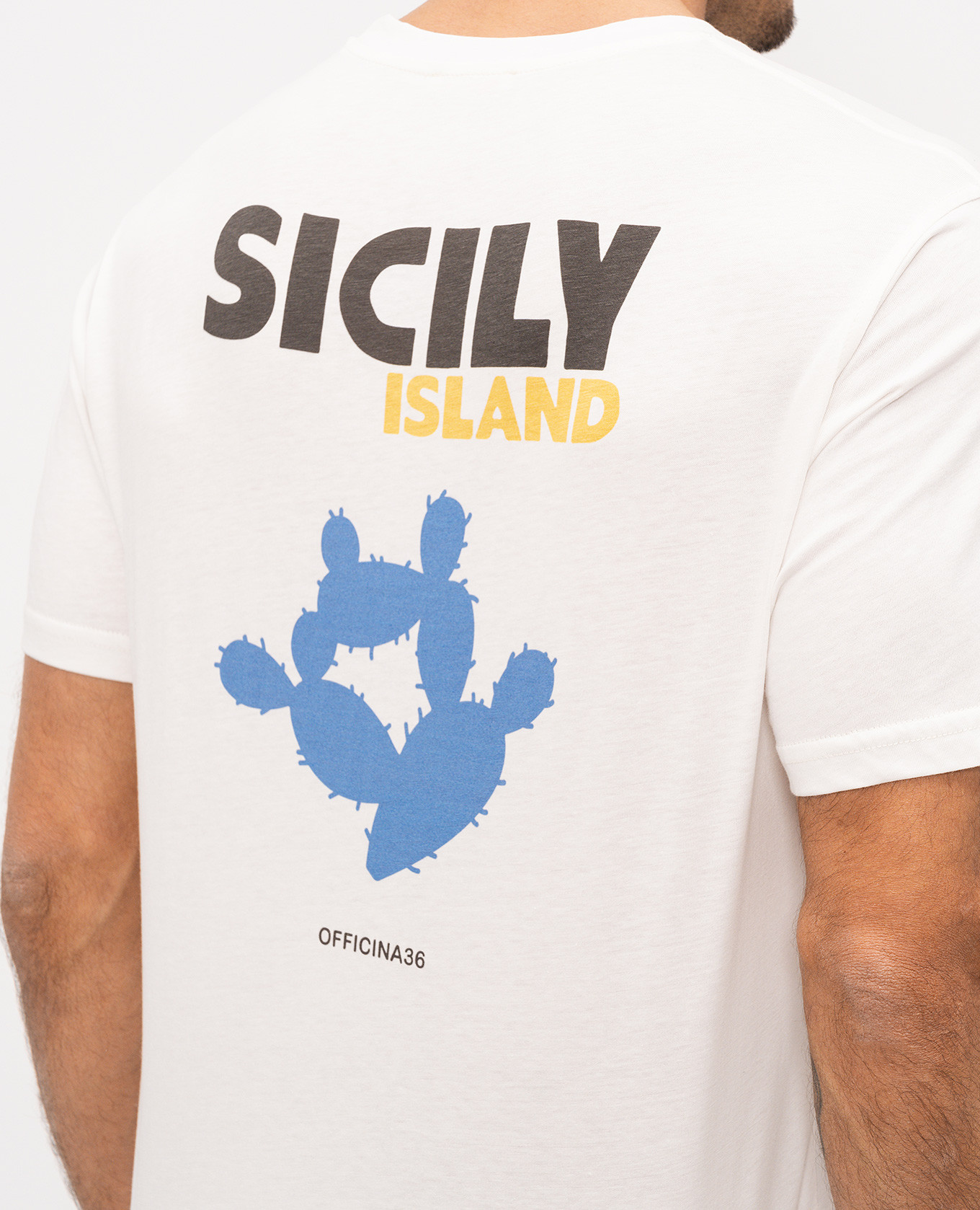 Sicily Island white t-shirt Officina 36 5