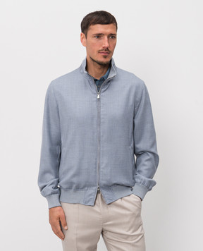 Enrico Mandelli Blue cashmere jacket 3L506A5607