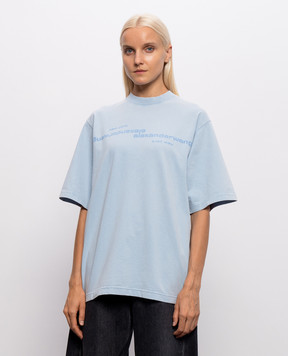 Alexander Wang Blue T-shirt with logo print UCC3261926w