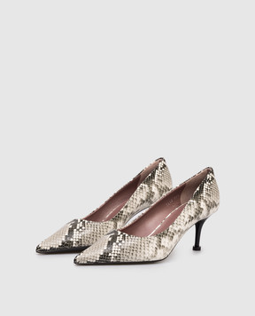 Premiata Leather shoes with python embossed pattern M7015