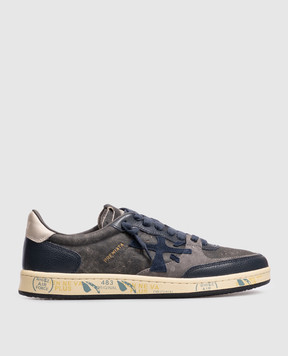 Premiata Gray leather sneakers BSKTCLAY BSKTCLAY8444