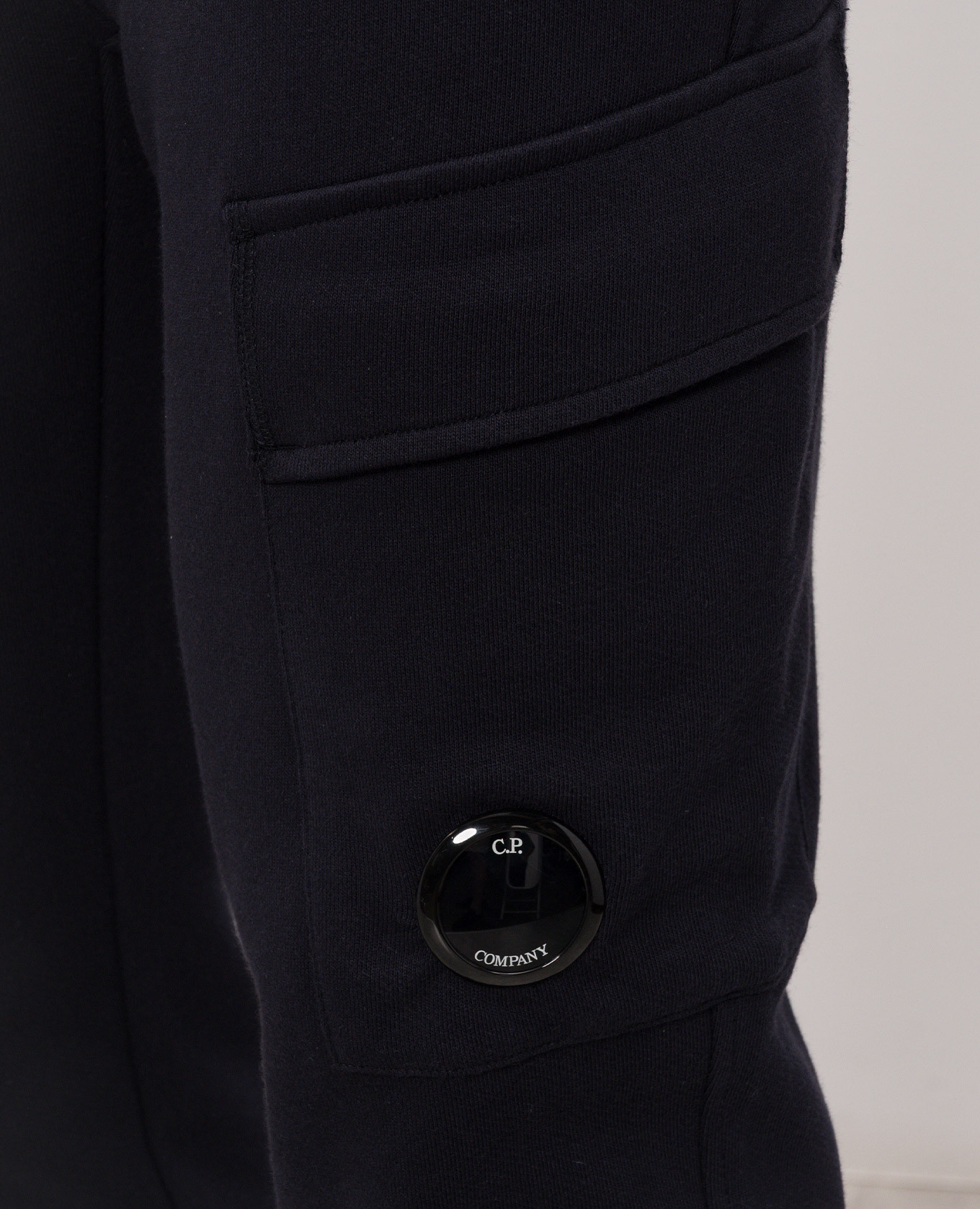 Blue joggers with logo patch C.P. Company 5
