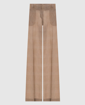 Ermanno Scervino Brown checked pants D486P716WJV