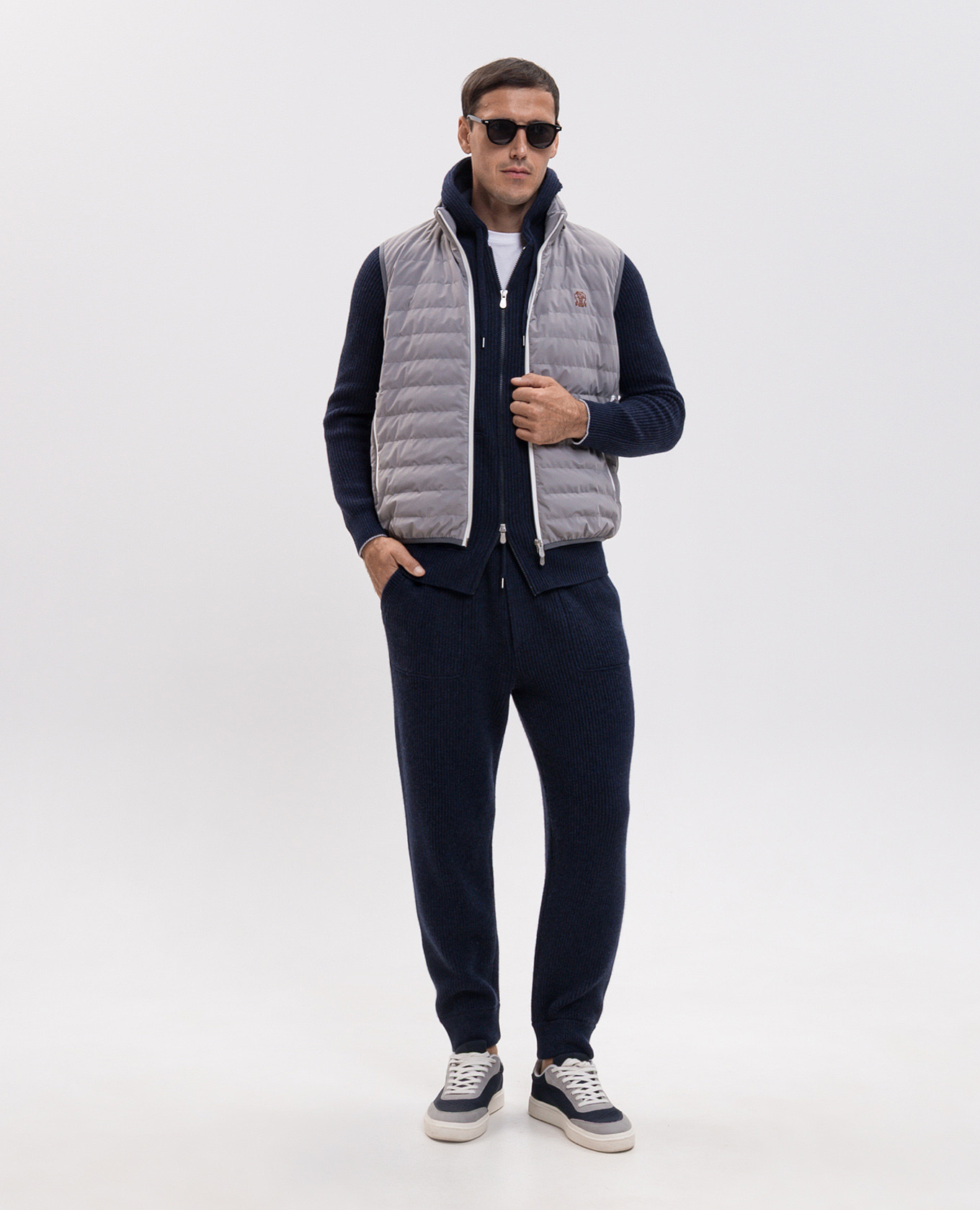 Blue cashmere sports jacket Brunello Cucinelli 2