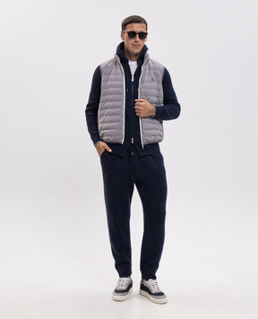 Brunello Cucinelli Blue cashmere sports jacket M22704806G