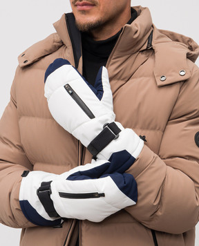 Stefano Ricci White ski gloves M6G5300010PA003R