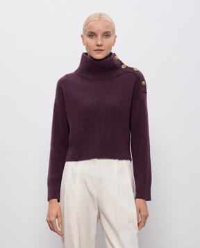 Brunello Cucinelli Purple wool, cashmere and silk sweater M16725104