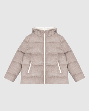 Brunello Cucinelli Children's gray wool down jacket B038PJ335C