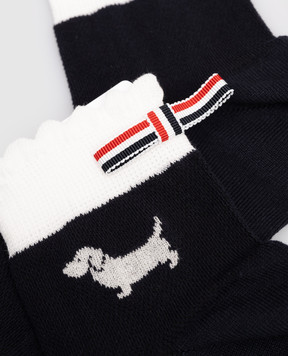 Thom Browne HECTOR CREW blue socks FAS240AY3011
