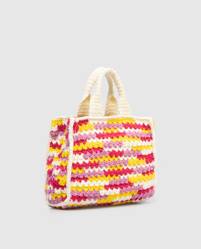 Versace Children's knitted bag with logo patch 10232311A17239