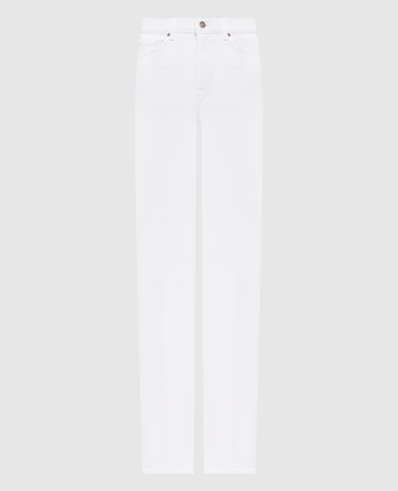 

White flared jeans with logo patch Tom Ford