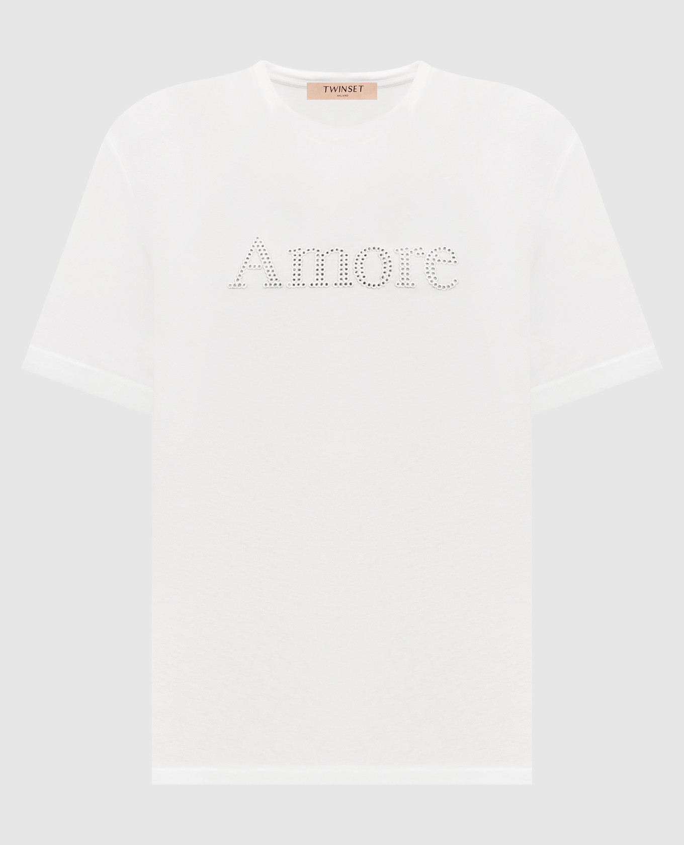 

Green T-shirt with embroidery Twinset