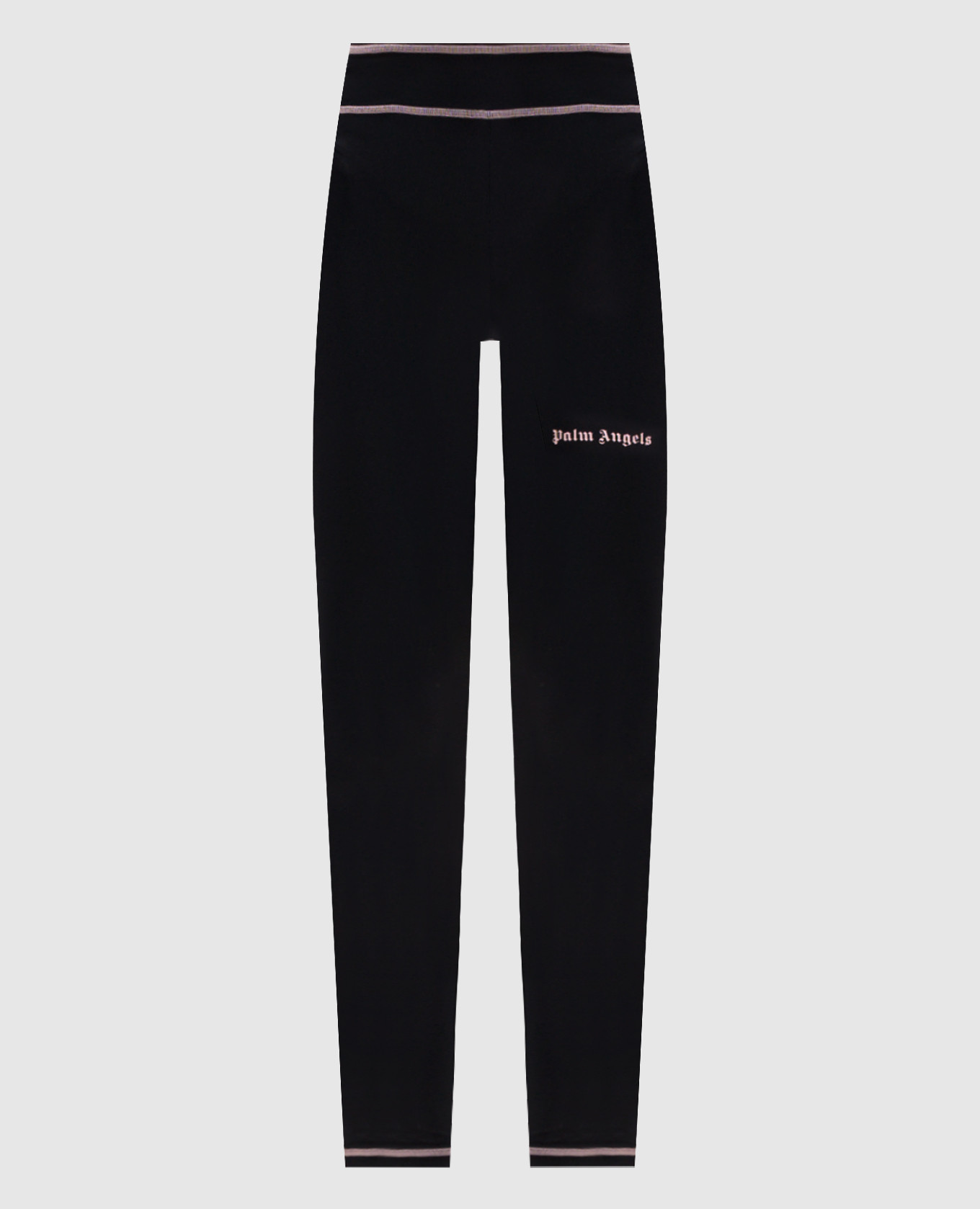 Leggings noirs avec logo imprimé contrastant