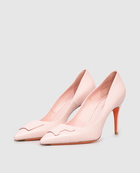 Santoni Pink leather shoes WDID71207HI2TSZA