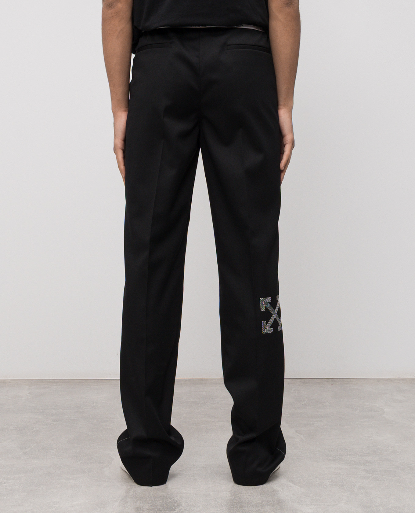 Black wool pants Off-White 4