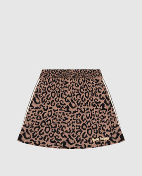 Palm Angels Children's leopard print skirt F6PAJGSK158