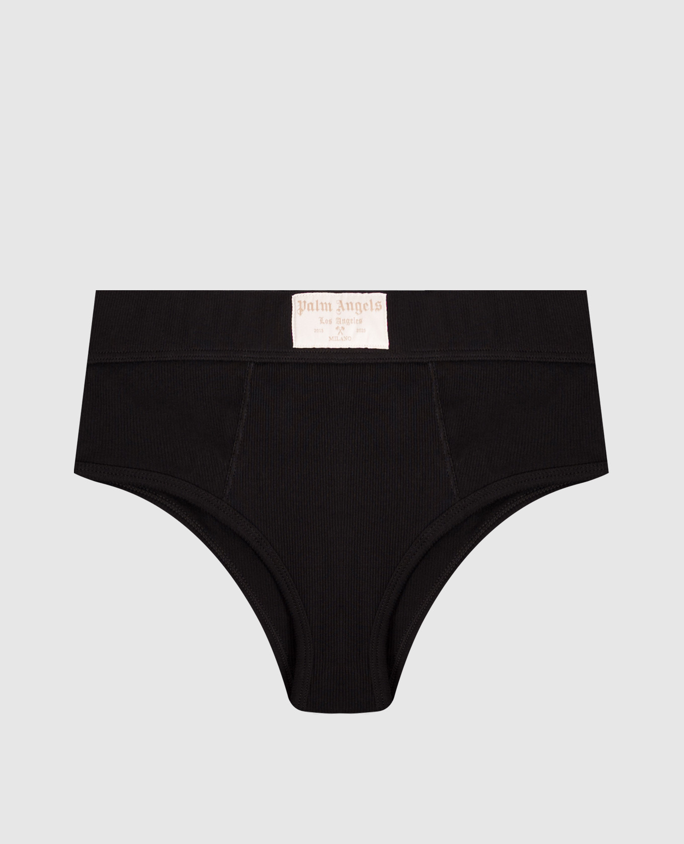 Black high-rise panties