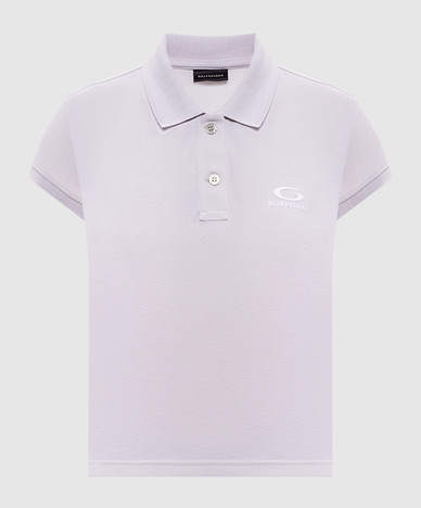 Grey polo shirt with logo