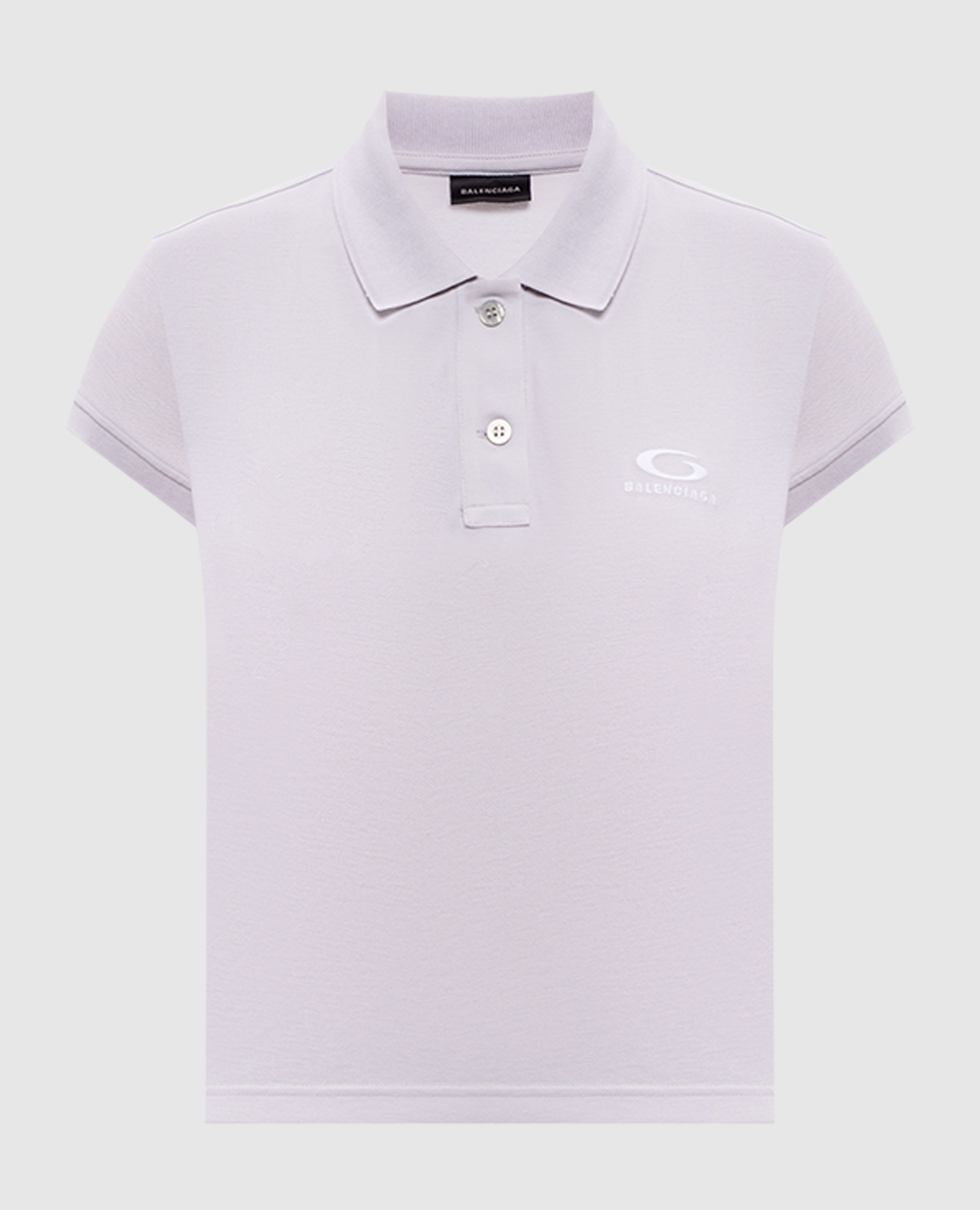 Grey polo shirt with logo